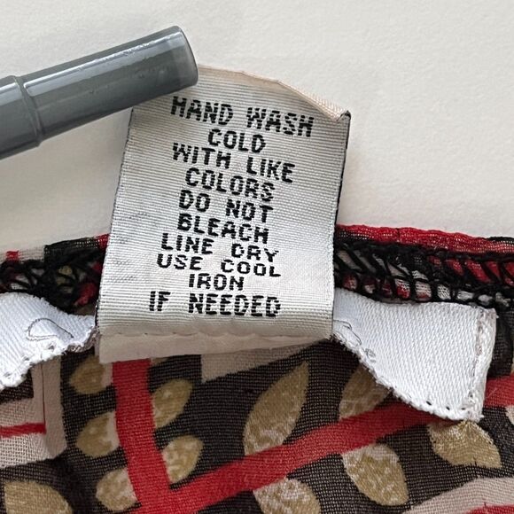 Y2K‎ Babydoll Top Charlotte Russe Medium Sheer Floral Paisley Boho Asian Twee - Picture 8 of 11